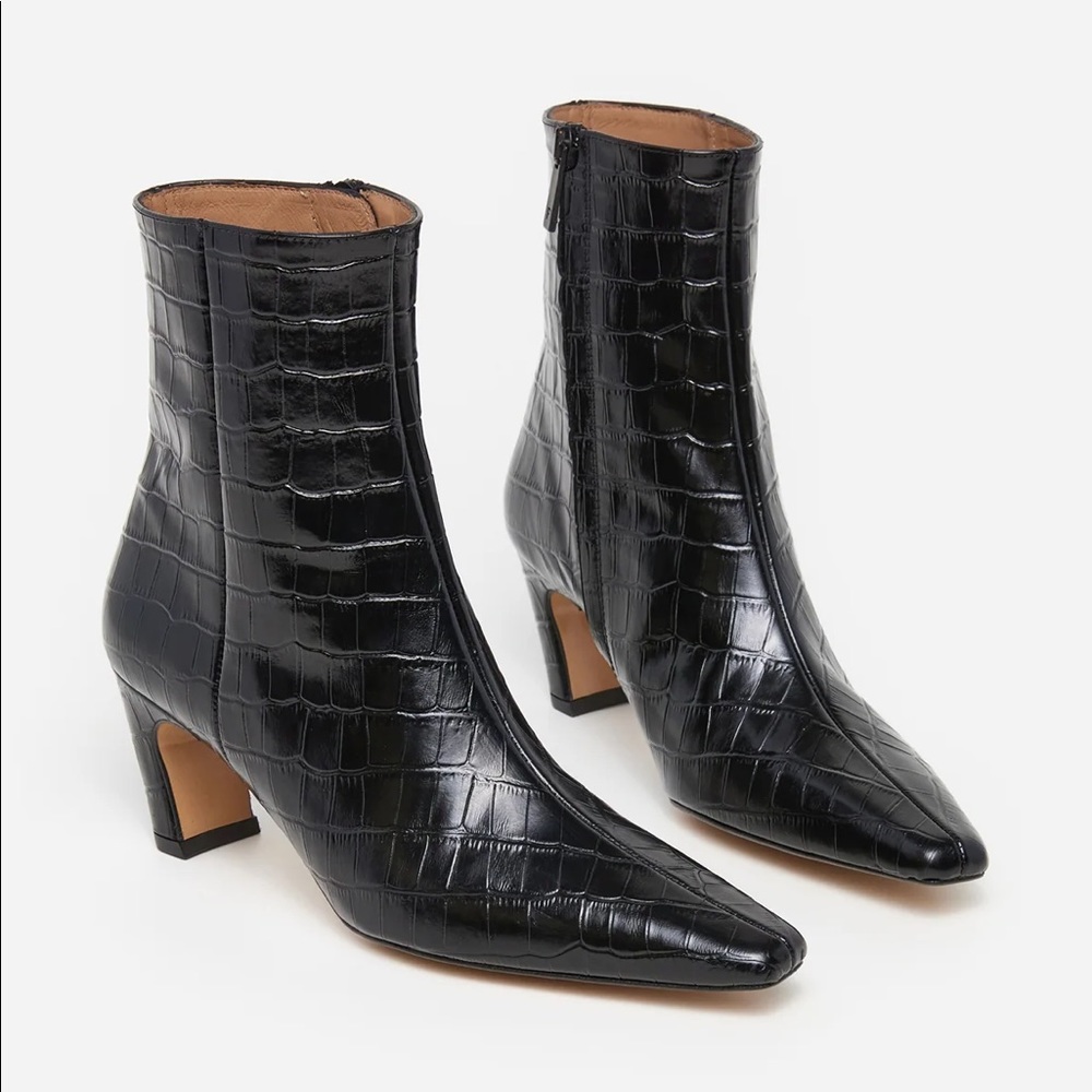 Flattered Leather Croc Xion Boots 9